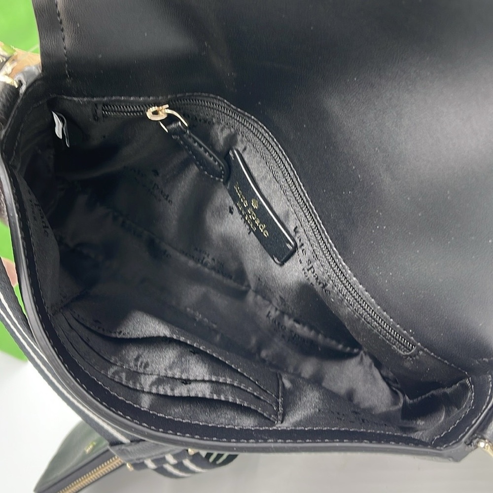 KATE SPADE Rosie Pebble Leather Small Flap Crossbody Black NWT - Picture 12 of 16